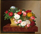 Still Life with Roses in a Basket by John Laurents Jensen