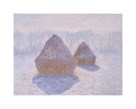 Haystacks (Effect of Snow and Sun), 1891 by Claude Monet
