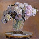 Composition with Peonies by Valeriy Chuikov