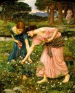 Gather Ye Rosebuds While Ye May by John William Waterhouse