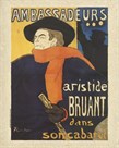 Les Ambassadeurs: Aristide Bruant by Henri de Toulouse-Lautrec