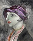 The Violet Hat by Sigrid Hjerten