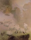 Ptarmigans in a Mountain Landscape by Archibald Thorburn