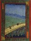 Brug in de regen - naar Hiroshige Bridge in the rain (after Hiroshige) by Vincent Van Gogh
