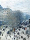 Boulevard des Capucines - Focus by Claude Monet