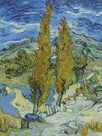 Two Poplars in the Alpilles near Saint-Remy by Vincent Van Gogh