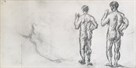 Standing Male Bather; Puget's Atlas by Paul Cezanne