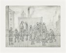 Waiting For The Newspapers, 1930 by L.S. Lowry
