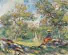 Woman in a Landscape by Pierre Auguste Renoir