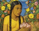 Juanita Entre Las Flores by Alfredo Ramos Martinez