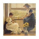 Sun and Moon Flowers by George Dunlop Leslie