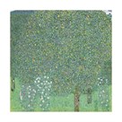 Rose Bushes Under the Trees by Gustav Klimt