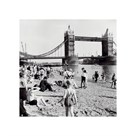 Londoners Relax on Tower Beach, 1952 by Henry Grant