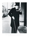 Sir Winston Churchill Outside Claridges Hotel by The Chelsea Collection