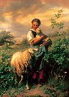 The Young Shepherdess by Johann Baptist Hofner