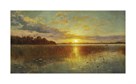 Sunset Over a Danish Fjord by Peder Mork Monsted