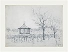 Bandstand, Peel Park, Salford, 1924 by L.S. Lowry
