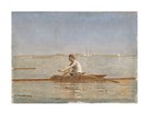 John Biglin in a Single Scull - Landscape by Thomas Eakins
