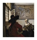 Officer and a Laughing Girl by Jan Vermeer