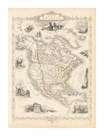 North America, 1851 by John Tallis