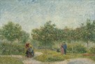 Garden In Montmarte With Lovers by Vincent Van Gogh