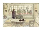 Flowers on the Windowsill, from 'A Home' Series by Carl Larsson