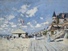 Sur les Planches de Trouville, hôtel des Roches Noires by Claude Monet