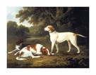 A Pointer and Two Spaniels in a Park by Charles Henry Schwanfelder