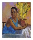 Lisa in Turquoise by Boscoe Holder