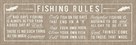 Fishing Rules Panelled by The Vintage Collection