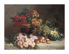 Still Life with Fruits and Flowers by Pierre Bourgogne