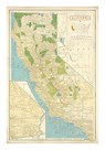 Map of California by The Vintage Collection