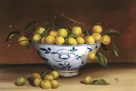 Bowl of Greengages by Mimi Roberts