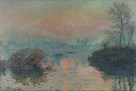 Sunset on the Seine at Lavacourt, in Winter by Claude Monet