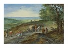 A Panoramic Landscape with a Covered Wagon by Pieter Bruegel the Elder