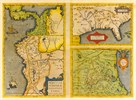 Peruviae Auriferae Regionis Typus Patent & La Florida  (Latin America and Florida), 1584 by Abraham Ortelius