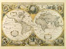 Nova Totius Terrarum Orbis Geographica ac Hydrographica Tabula, c1641 by Henricus Hondius