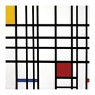 Opposition of Lines: Red and Yellow by Piet Mondrian