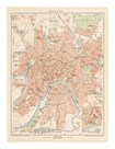 'Moskau'  - A Map Of Moscow, 1892 by Friedrich Arnold Brockhaus