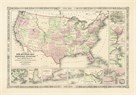 New Military Map of the United States, 1861 by Alvin Jewett Johnson
