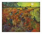 The Red Vineyard Red Vineyard at Arles - Montmajour by Vincent Van Gogh
