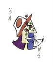 Picasso’s Women Playing Card - 3 of Spades by Holly Frean