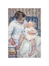 Mother About To Wash Her Sleepy Child,1880 by Mary Stevenson Cassatt