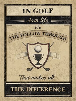 Athletic Wisdom - Follow Print by The Vintage Collection