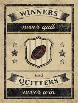 Athletic Wisdom - Win Print by The Vintage Collection