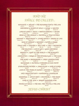 And He Shall Be Called.... Print by The Inspirational Collection