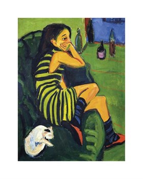 Artistin Marcella, 1910 Fine Art Print by Ernst Ludwig Kirchner