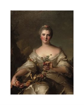 Portrait de Madame de La Porte, 1752 Fine Art Print by Jean-Marc Nattier