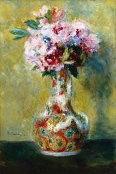 Bouquet in a Vase Print by Pierre Auguste Renoir