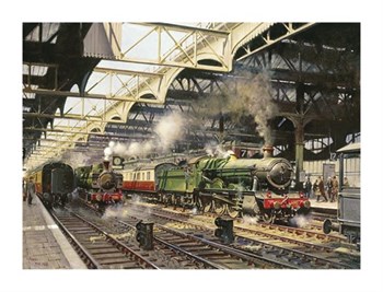 Albert Hall, Snow Hill Station Fine Art Print by Terence Cuneo
